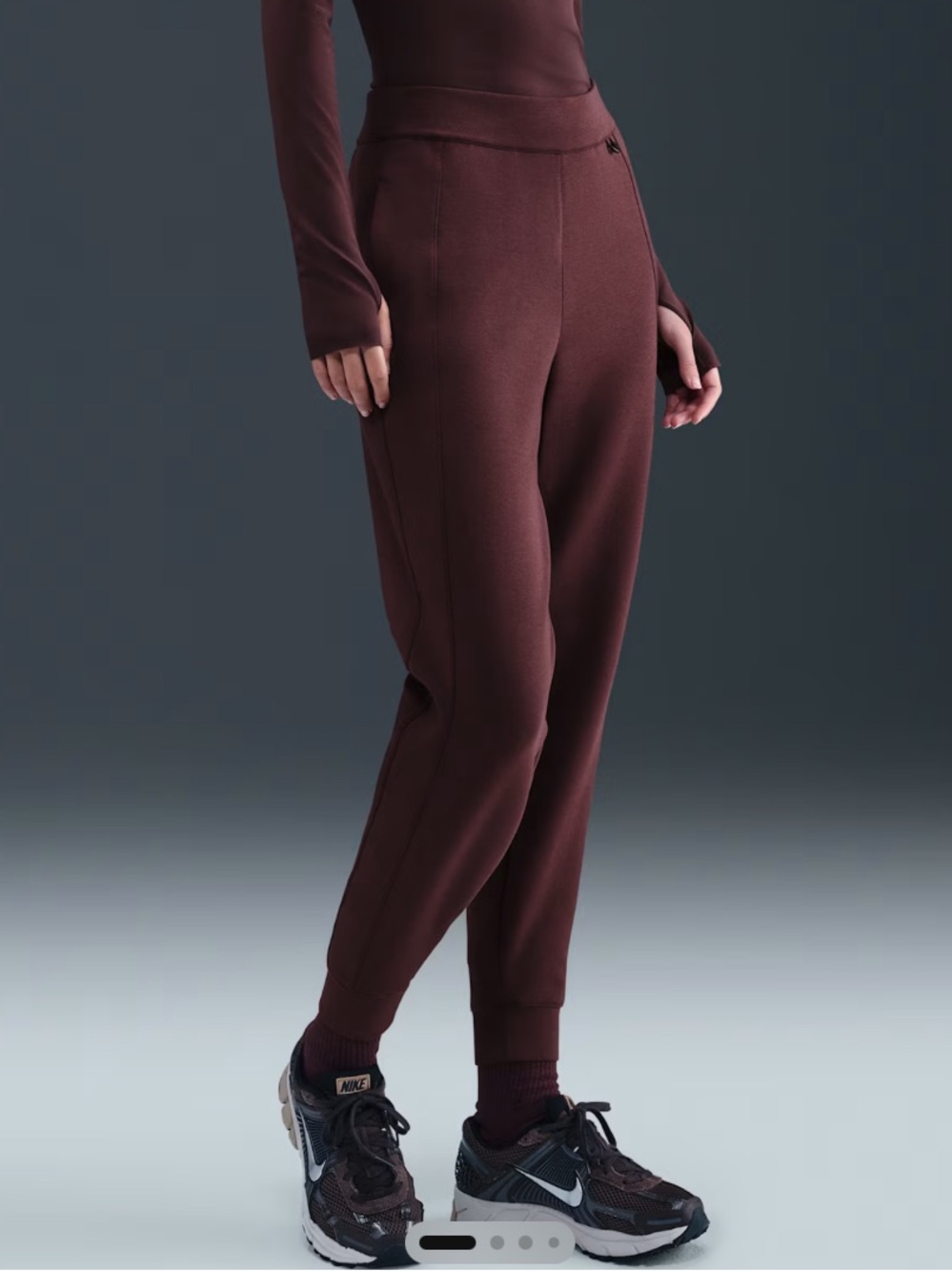 Nike 24.7 Impossibly Soft Dri Fit Pants Joggers Dri Fit Women’s Burgundy Small S